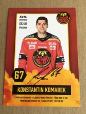 Konstantin Komarek, Austria 🇦🇹 Hockey Luleå HF 2022/23 hand signed
