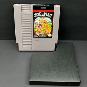 Nintendo NES Game Cartridge Joe & Mac - Cleaned & Tested - Authentic! - Picture 1 of 7