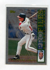 1996 TOPPS PROFILES  NY TONY GWYNN # NL-15  CHIPPER JONES , BRAVES