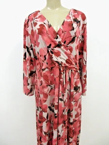 Investments Soft Separates Floral Maxi Dress Multicolor 3/4 Sleeve XL NWT - Picture 1 of 14