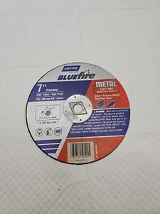 Norton Bluefire 7" 3/32 Thick Type 0141 Metal Cutting Blade - Picture 1 of 3