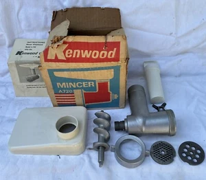 Vintage Kenwood A720 Mincing Attachment Fits Chef And Major Complete With Manual - Picture 1 of 13