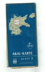 B.V.-Karte Aral-Karte Blatt 3 Hannover Magdeburg Leipzig Kassel Braunschweig - Bild 1 von 1