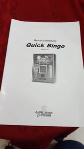  Manual Bedienungsanleitung Quick Bingo C - Bild 1 von 1