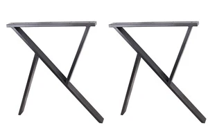 2x 28" Dining Table Legs,Industrial kitchen table legs,R-shaped Steel table legs - Picture 1 of 8