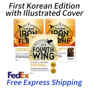 Fourth Wing + Iron Flame 1, 2 Set Rebecca Yarros First Korean Edition Express - Picture 1 of 4