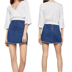 BCBGeneration Frayed Edge Mini Skirt Size 4 - Picture 1 of 11