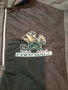 Fighting Irish Notre Dame Vintage Pullover 1/4 Zip Windbreaker Irish19 Nylon - Picture 1 of 12