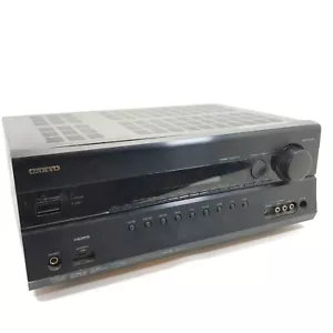 Onkyo TX SR607 7.2 Channel AV RECEIVER No Remote Turns On (Not Tested For Parts) - Picture 1 of 15