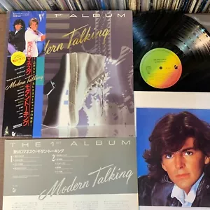 MODERN TALKING The 1st Album JAPAN LP RECORD VIL-6191 w/ OBI + INSERT 1985 issue - Picture 1 of 12