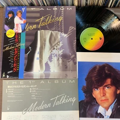 MODERN TALKING The 1st Album JAPAN LP RECORD VIL-6191 w/ OBI + INSERT 1985 issue - Image 1 of 4