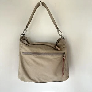 LIEBESKIND Berlin Beige Soft Leather Shoulder Bag - Picture 1 of 9