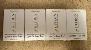 New Lot Of 4 Crabtree & Evelyn Citron Honey Coriander Face Bar 1.25oz Each - Picture 1 of 3