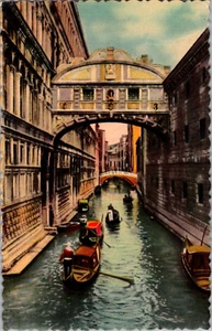 Postal Puente de los Suspiros Venecia Italia Sin publicar - Imagen 1 de 3