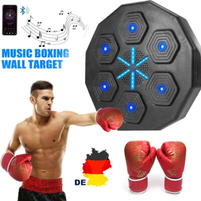 BEDEE Boxsport Smart Music Boxing Machine Reaktionstraining Zuhause mit Handschuhen