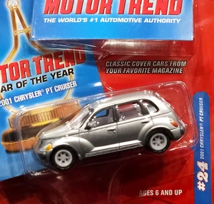 Johnny Lightning CHASE 2001 Chrysler PT Cruiser WHITE LIGHTNING Motor Trend Car - Picture 1 of 3