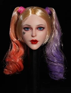 1/6 Harley Quinn Scultura testa femminile 12" TBL JIAOU PHICEN Modellino giocattoli caldi ❶USA❶ - Foto 1 di 7