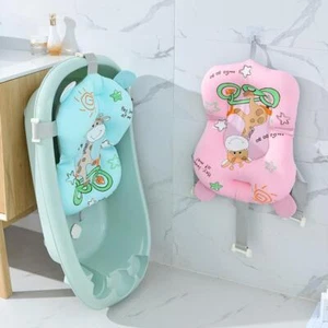 Carino Cuscino Bagno Neonato Supporto Sedile Antiscivolo Morbido per Neonato 0-12 Mesi - Foto 1 di 12