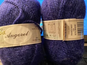 Phentex Angorel 100% brushed acrylic yarn #56 French Navy Soft - Picture 1 of 1