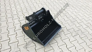 EH Tieflöffel passend für MS03 SY 600 mm ohne Zähne Baggerlöffel 60 cm 2-3 t - Bild 1 von 9