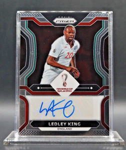 Ledley King Autograph Panini Prizm FIFA World Cup Qatar Soccer 2022 England⚽