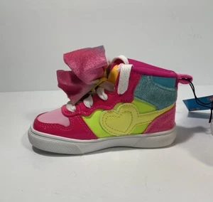 NWT Nickelodeon's Jojo Siwa Over The Rain Bow Toddler Girl Size 7 Sneakers - Picture 1 of 17