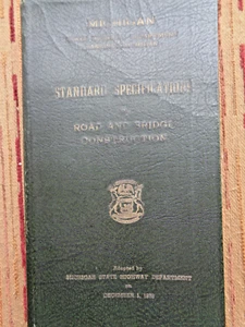 1940 STANDARD SPECIFICATIONS For Road And Bridge Construction MICHIGAN - Picture 1 of 5