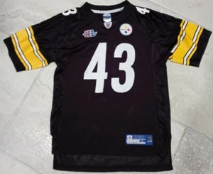 Reebok on Field NFL Pittsburgh Steelers Polamalu 43 Jersey Large Youth SB XL - Picture 1 of 5