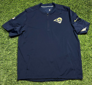Team Issued Nike On Field Los Angeles Rams NFL Short Sleeve Jacket Men's 2XL