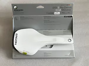 Ergon SR3-S Pro Carbon Small Monolink White Road Bike Saddle Seat 9-11cm - Picture 1 of 7