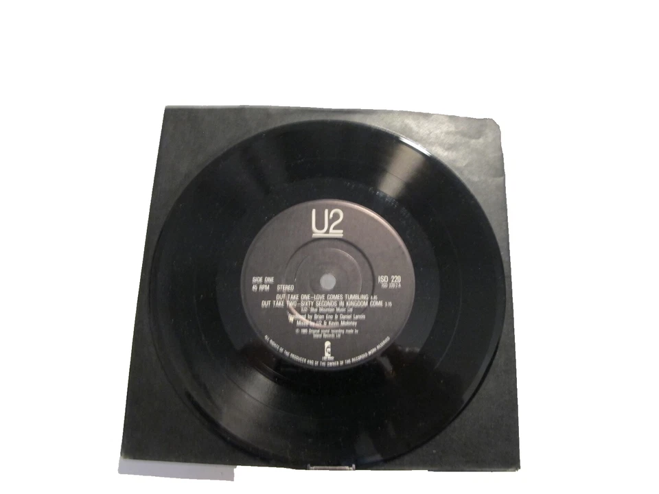 45 RECORD - U2  - LOVE COMES TUMBLING - Image 1 of 1