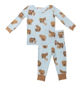 NWT Angel Dear Highland cattle loungewear pajamas 6 - Picture 1 of 2