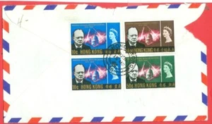 Hong Kong Topic CHURCHILL 2 X 10c + 50c + $1,30 usato in copertina per USA 1966 - Foto 1 di 2