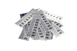 25 Textiletiketten Universal "Kindergrößen" 50-86 - Bild 1 von 1
