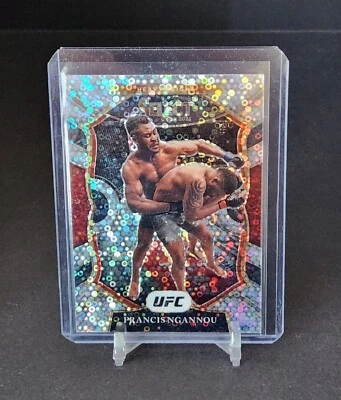2021 Panini Select UFC  #92 FRANCIS NGANNOU CONCOURSE SILVER DISCO  - Image 1 of 2