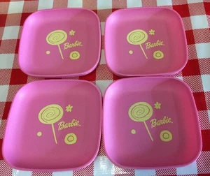 VTG Tikes Play Food Tupperware Tuppertoy Dishes Plates Barbie Lollipop Set Of 4 - Picture 1 of 4