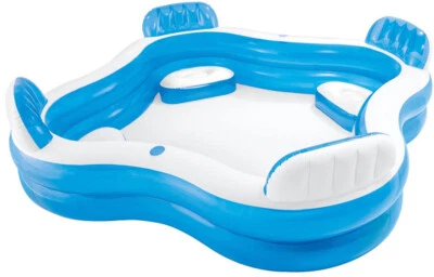 Intex 56475 Aufblasbares Swim Center Family Lounge Pool Garten 229 x 229 x 66 cm - Bild 1 von 4