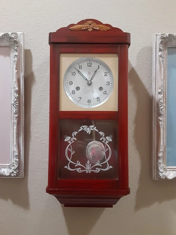 Working Vintage Shanghai China 555 Regulator Wall Chime Pendulum Clock Cover