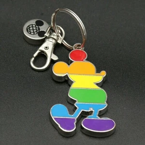 Mickey Mouse Rainbow Keychain Pride Metal Heavy 2.5" Disney World Disney Land  - Bild 1 von 6