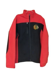Chaqueta cortavientos Carl Banks bordado logotipo jefe Chicago Blackhawks talla M - Imagen 1 de 8