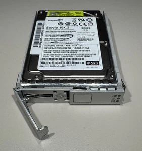 Sun 540-7296 73.4GB 2.5" 10K RPM 3Gb/Sec SAS HDD w/Bkt, ST973402SS, Tested! - Picture 1 of 20