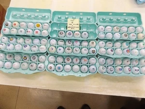 100 CLUBS & ORGANISATIONEN, LOGO GOLFBÄLLE, LOT # H, GUT bis AVG. - Bild 1 von 13