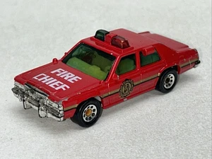 Vintage 1987 Matchbox Ford LTD Fire Chief Car Fire Department 1:69 - Picture 1 of 9