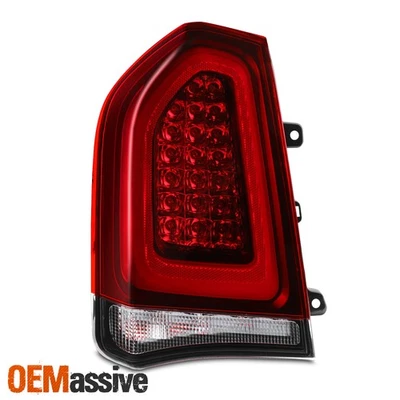 For 15-23 Chrysler 300 LED Tail Lights Rear Lamp Smoked Red Lens Driver Assembly - Image 1 of 4