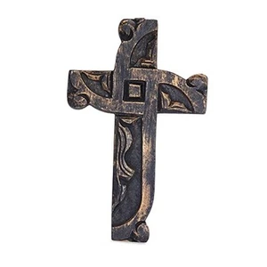 Handmade Crucifix Wall Cross, Antique Holy Catholic Crosses, Jesus Christ - Picture 1 of 8
