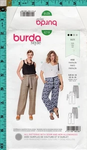 Misses' Pants Burda Style Sewing Craft Pattern 6218 18-28 NEW & UNCUT! FREE SHIP - Picture 1 of 3