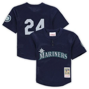 Toddler Mitchell & Ness Ken Griffey Jr. Navy Seattle Mariners Cooperstown - Picture 1 of 3