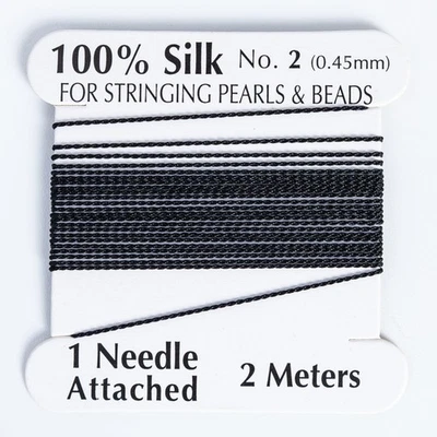 2 piezas hilo de seda 2,19 yardas/piezas cadena rebordear alambre con agujas Foto 1 de 4