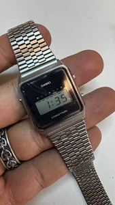Vintage Casio Casiotron 53CS-18 Stainless Steel Digital Watch Japan Parts&Repair - Picture 1 of 8
