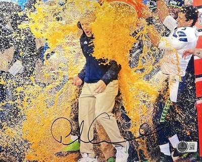 Pete Carroll Signed Autographed Seattle Seahawks 8x10 Photo Beckett BAS COA - Image 1 of 3